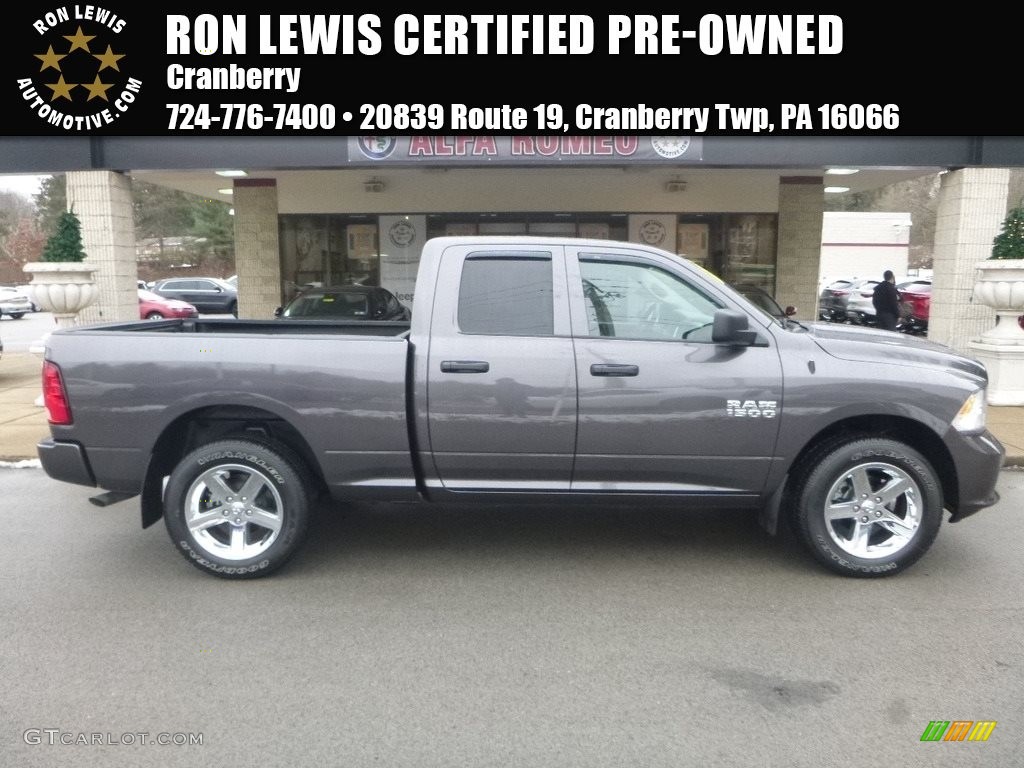 2017 1500 Express Quad Cab 4x4 - Granite Crystal Metallic / Black/Diesel Gray photo #1
