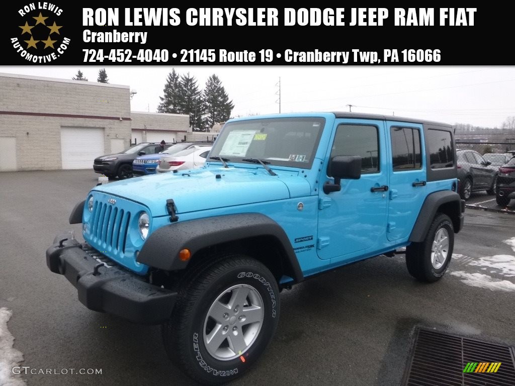 Chief Blue Jeep Wrangler Unlimited