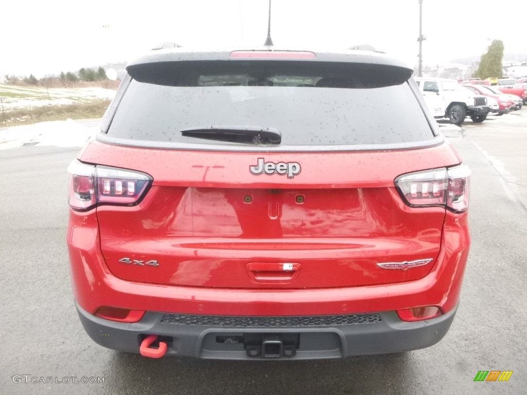 2018 Compass Trailhawk 4x4 - Redline Pearl / Black/Ruby Red photo #4
