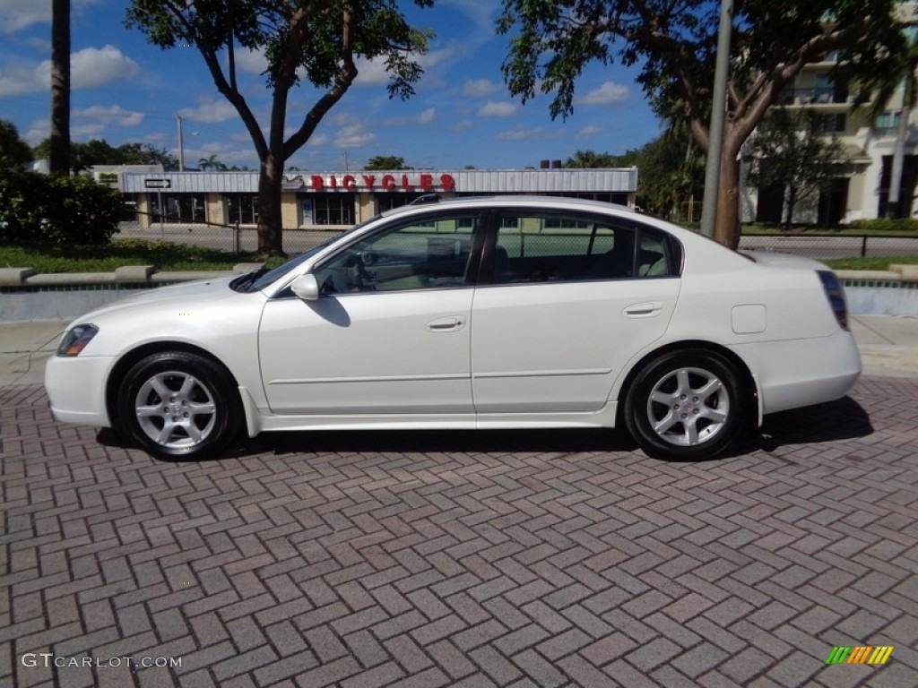 2006 Altima 3.5 SL - Satin White Pearl / Blond photo #29
