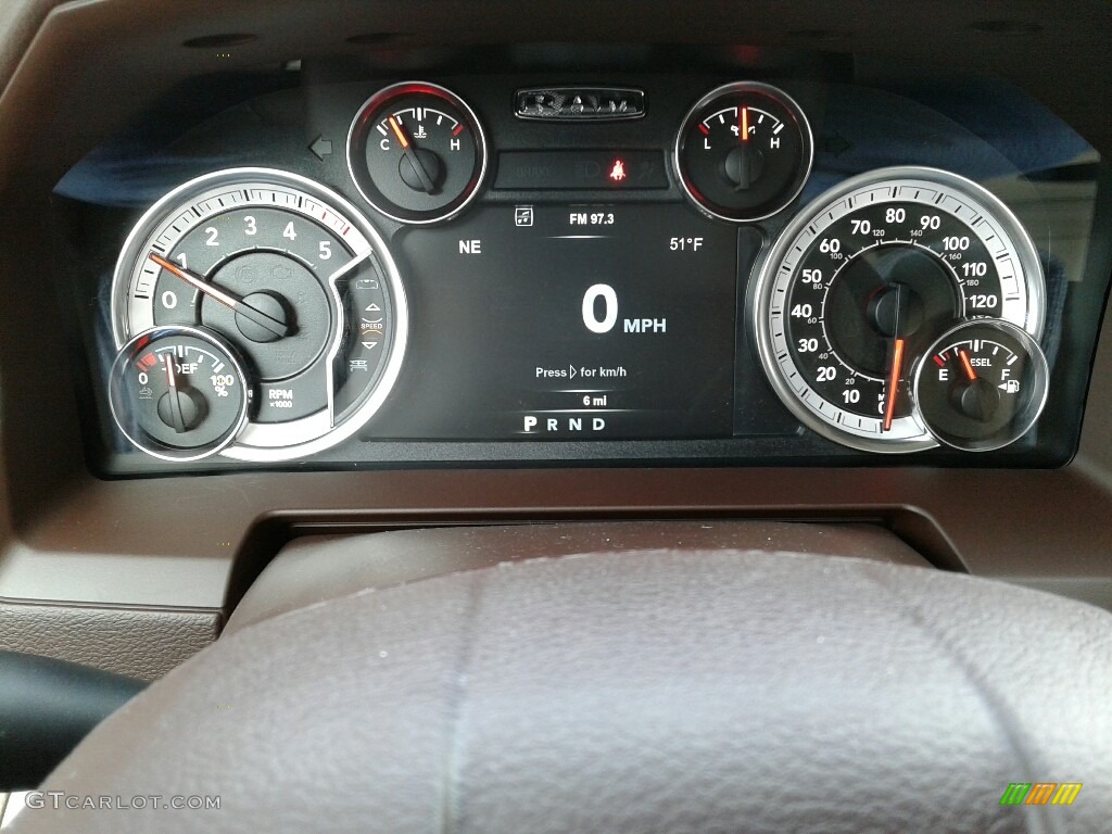 2017 Ram 1500 Laramie Crew Cab 4x4 Gauges Photo #124468229