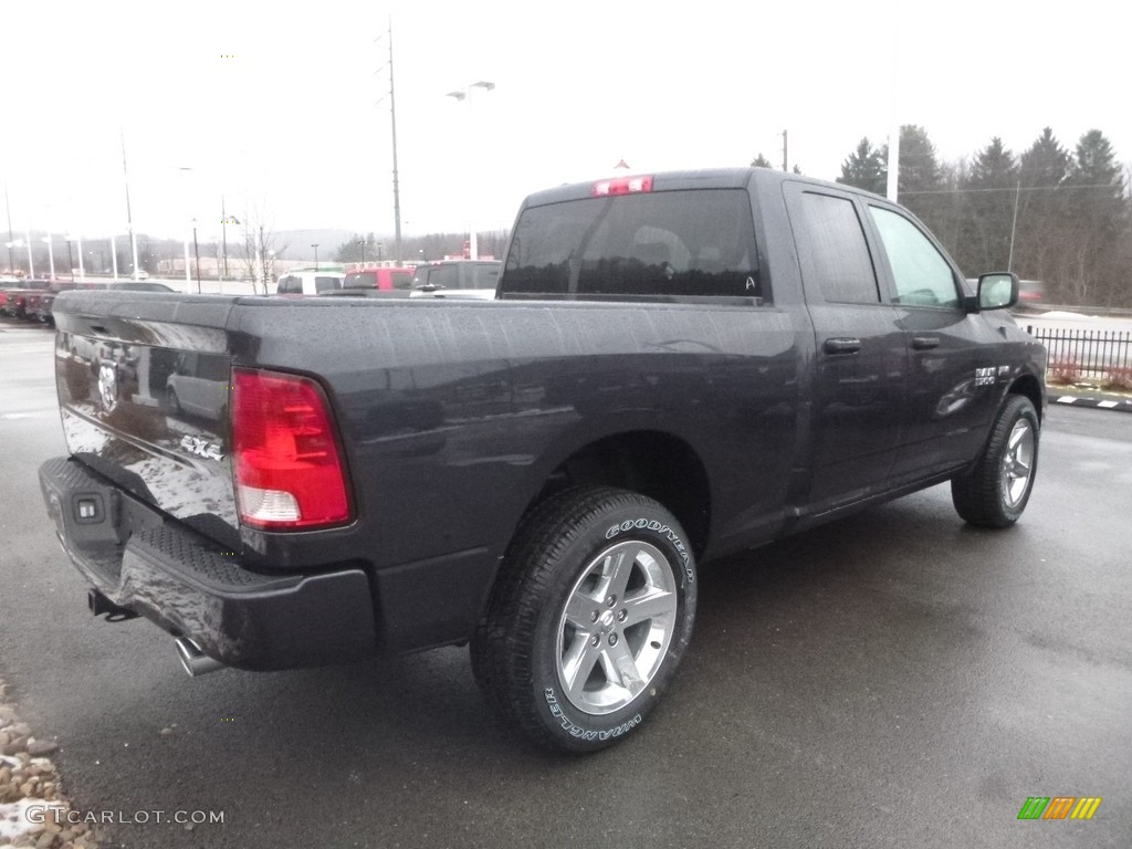 2018 1500 Express Quad Cab 4x4 - Maximum Steel Metallic / Black/Diesel Gray photo #5