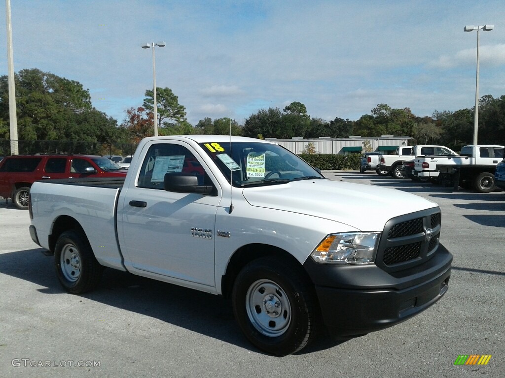 2018 1500 Tradesman Regular Cab - Bright White / Black/Diesel Gray photo #7