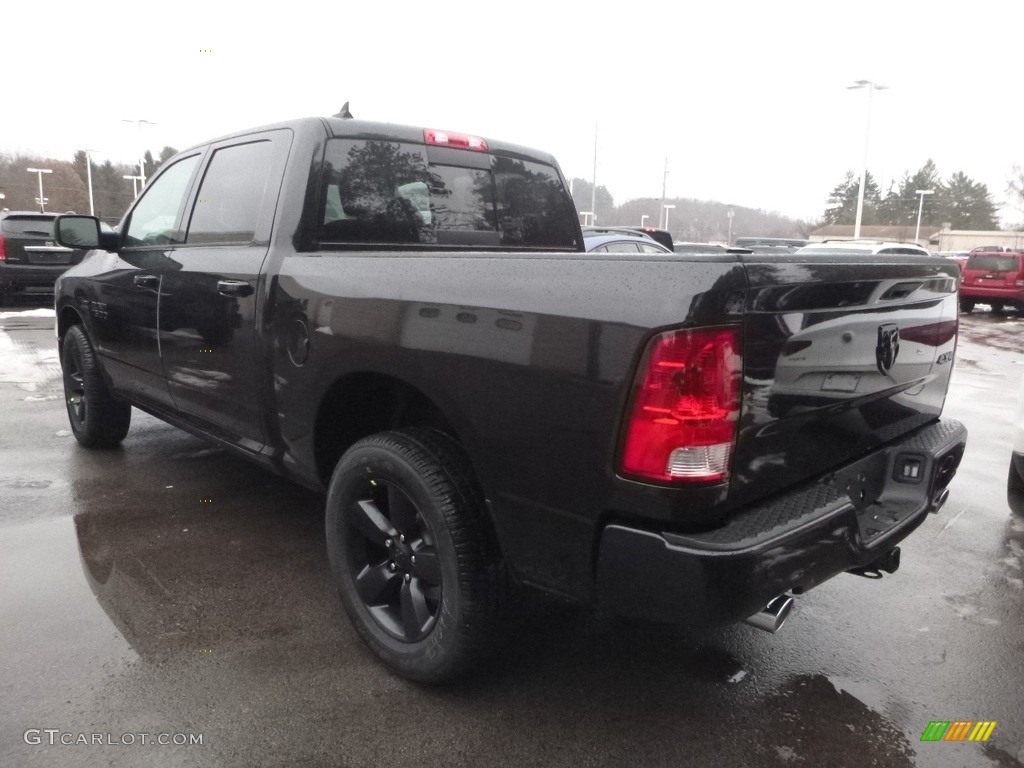 2018 1500 Big Horn Crew Cab 4x4 - Brilliant Black Crystal Pearl / Black/Diesel Gray photo #3