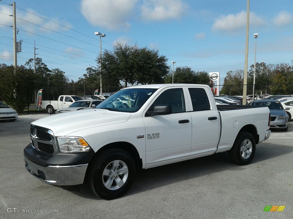 2018 1500 Tradesman Quad Cab - Bright White / Black/Diesel Gray photo #1