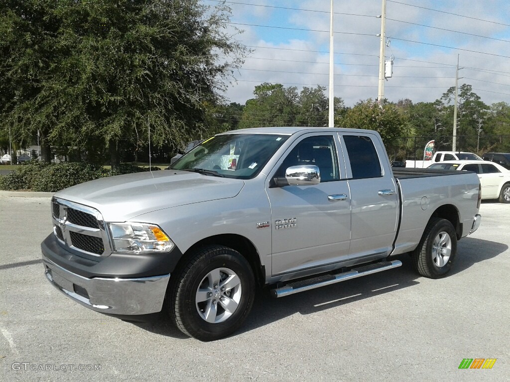 2018 1500 Tradesman Quad Cab - Bright Silver Metallic / Black/Diesel Gray photo #1