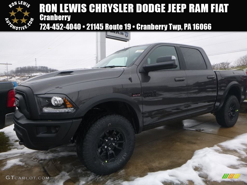 2018 1500 Rebel Crew Cab 4x4 - Granite Crystal Metallic / Black photo #1