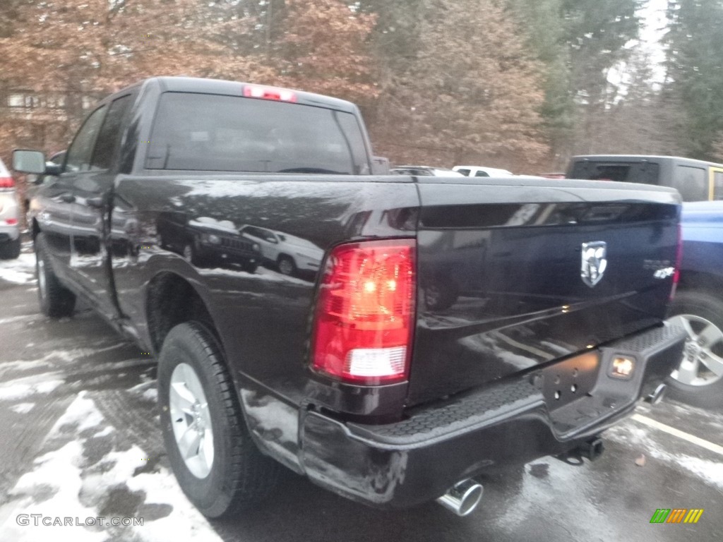2018 1500 Express Quad Cab 4x4 - Brilliant Black Crystal Pearl / Black/Diesel Gray photo #3