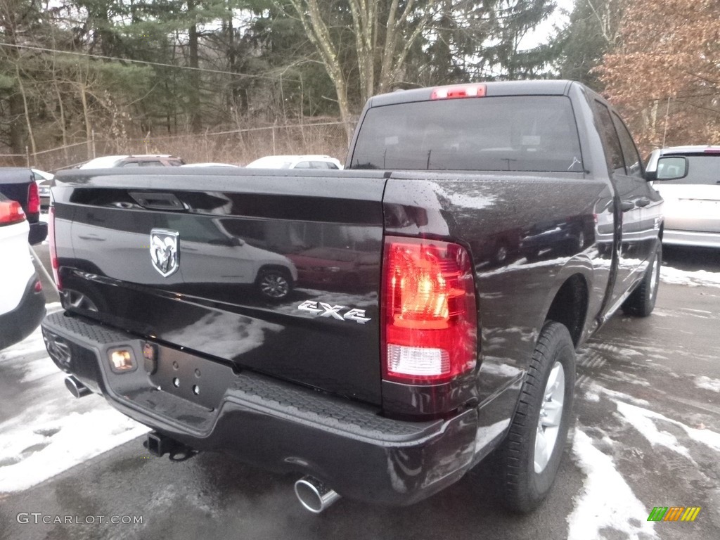 2018 1500 Express Quad Cab 4x4 - Brilliant Black Crystal Pearl / Black/Diesel Gray photo #5
