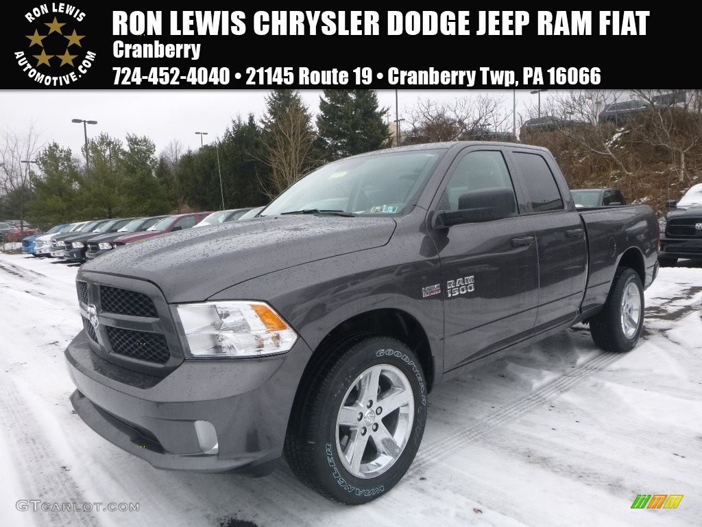 2018 1500 Express Quad Cab 4x4 - Granite Crystal Metallic / Black/Diesel Gray photo #1