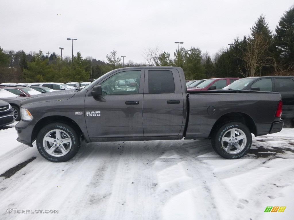 2018 1500 Express Quad Cab 4x4 - Granite Crystal Metallic / Black/Diesel Gray photo #2