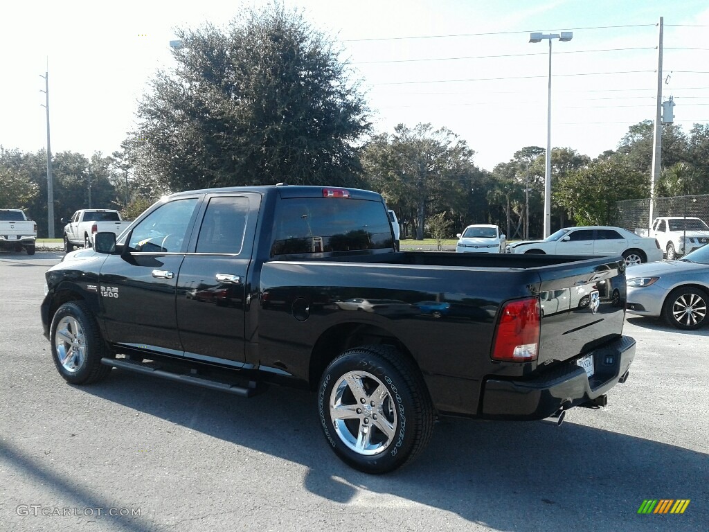 2018 1500 Express Quad Cab - Brilliant Black Crystal Pearl / Black/Diesel Gray photo #3