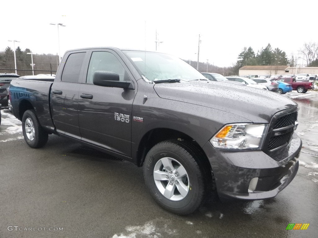 2018 1500 Express Quad Cab 4x4 - Granite Crystal Metallic / Black/Diesel Gray photo #7