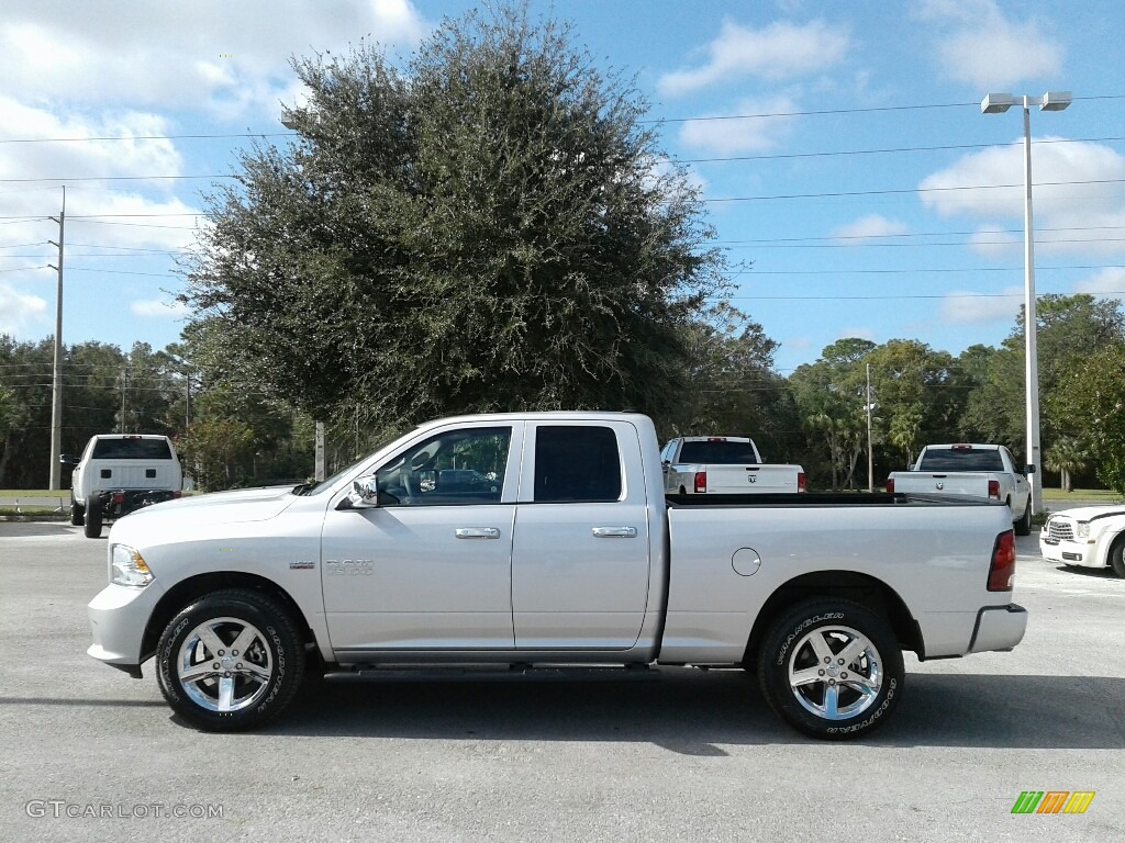 2018 1500 Express Quad Cab - Bright Silver Metallic / Black/Diesel Gray photo #2