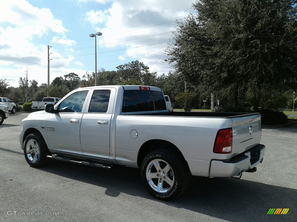 2018 1500 Express Quad Cab - Bright Silver Metallic / Black/Diesel Gray photo #3