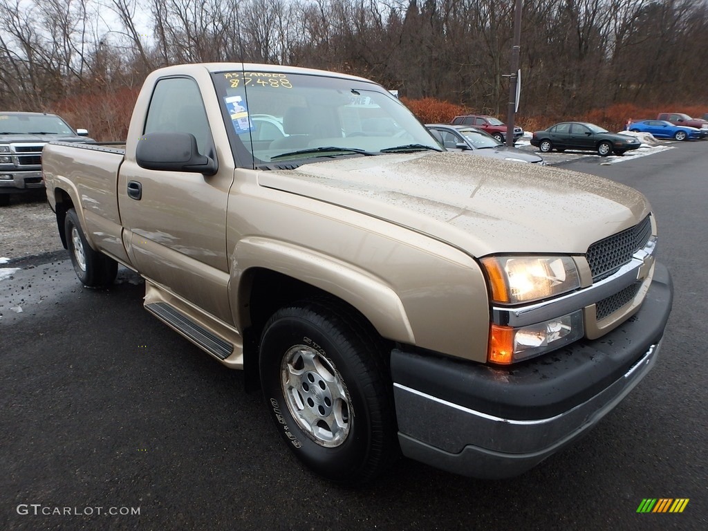 2004 Silverado 1500 Z71 Regular Cab 4x4 - Sandstone Metallic / Tan photo #5