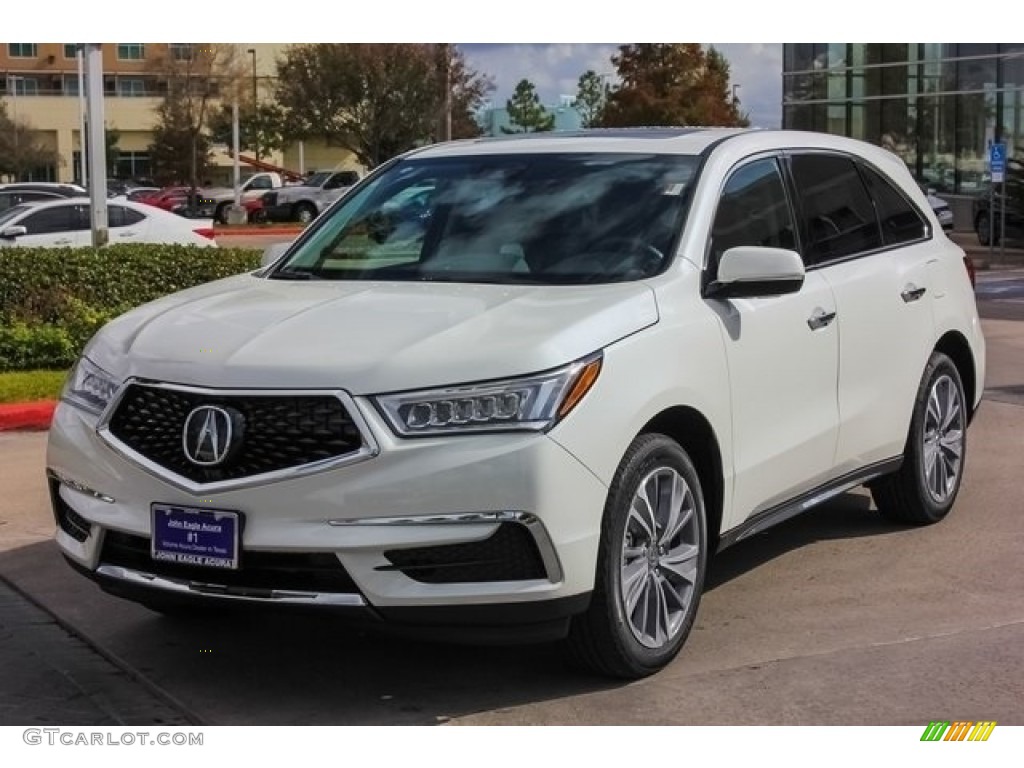 2018 MDX AWD - White Diamond Pearl / Ebony photo #3