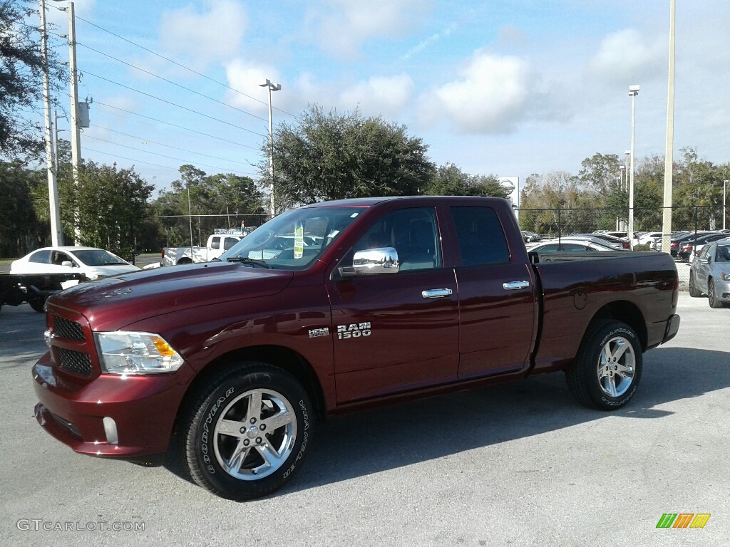 2018 1500 Express Quad Cab - Delmonico Red Pearl / Black/Diesel Gray photo #1