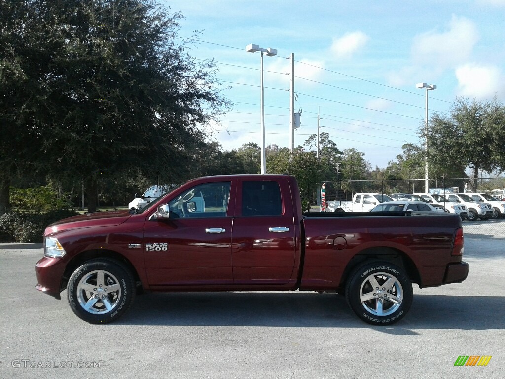 2018 1500 Express Quad Cab - Delmonico Red Pearl / Black/Diesel Gray photo #2