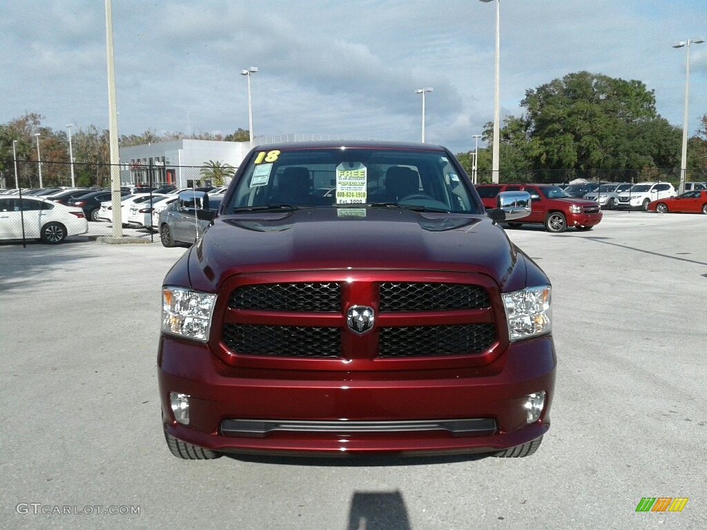 2018 1500 Express Quad Cab - Delmonico Red Pearl / Black/Diesel Gray photo #8
