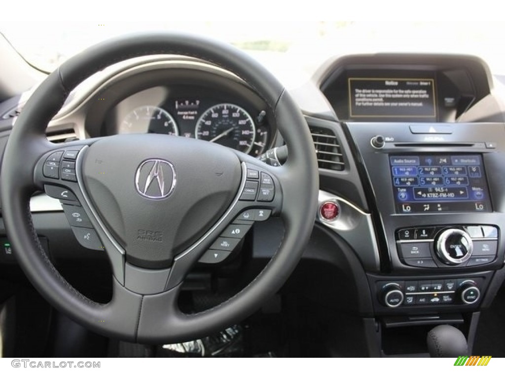 2018 Acura ILX Technology Plus Ebony Steering Wheel Photo #124476666