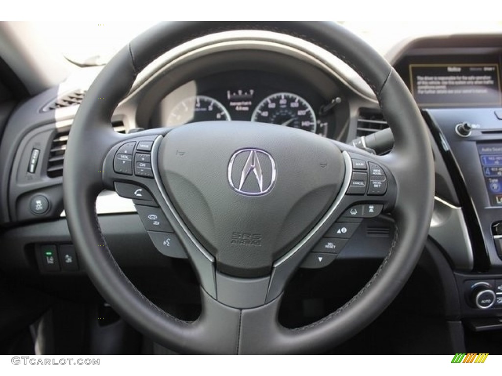 2018 Acura ILX Technology Plus Ebony Steering Wheel Photo #124476729
