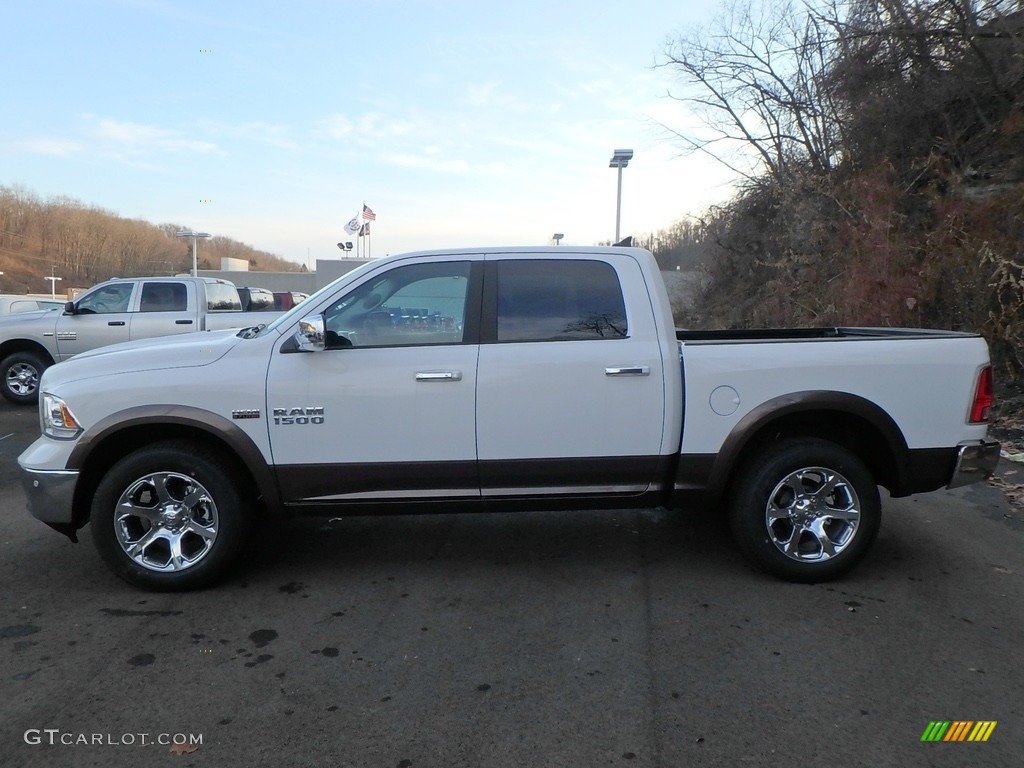 2018 1500 Laramie Crew Cab 4x4 - Bright White / Black photo #2
