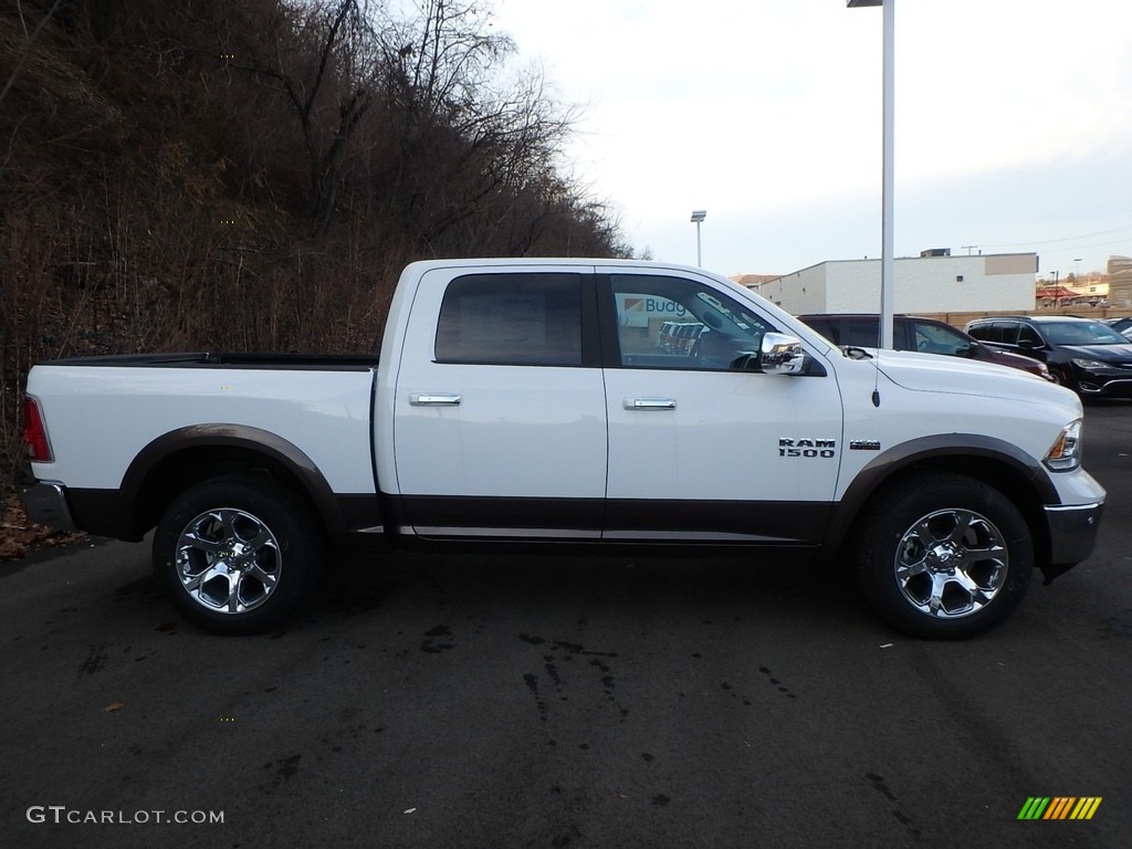 2018 1500 Laramie Crew Cab 4x4 - Bright White / Black photo #6