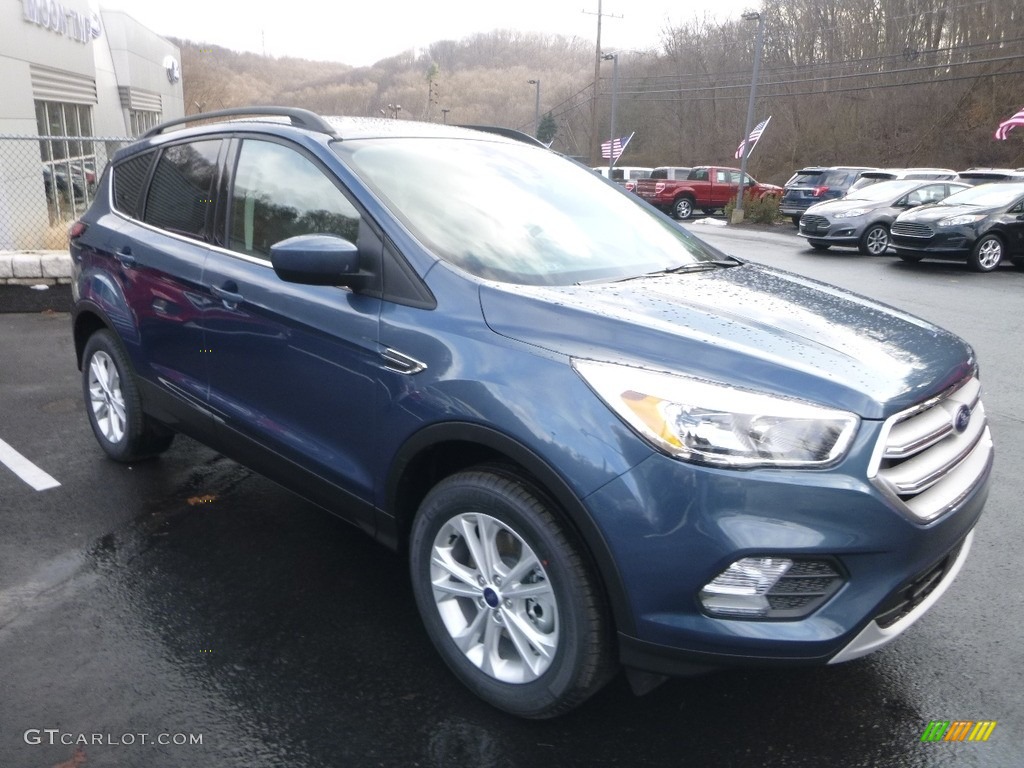 2018 Escape SE 4WD - Blue Metallic / Charcoal Black photo #3