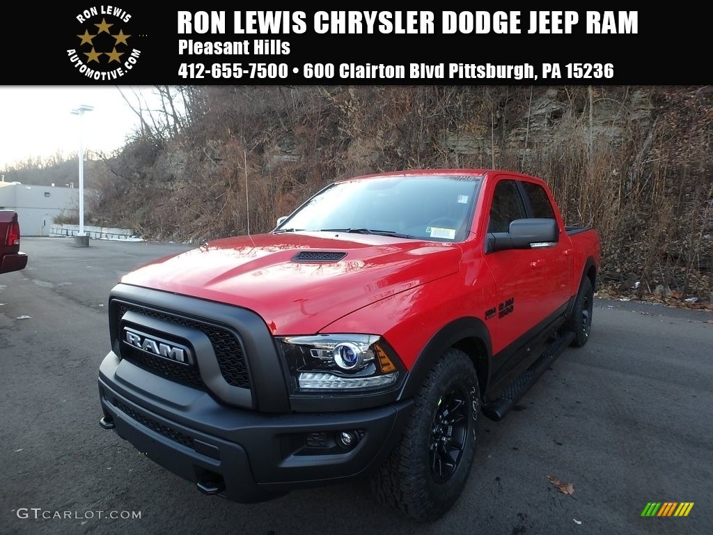 2018 1500 Rebel Crew Cab 4x4 - Flame Red / Black photo #1