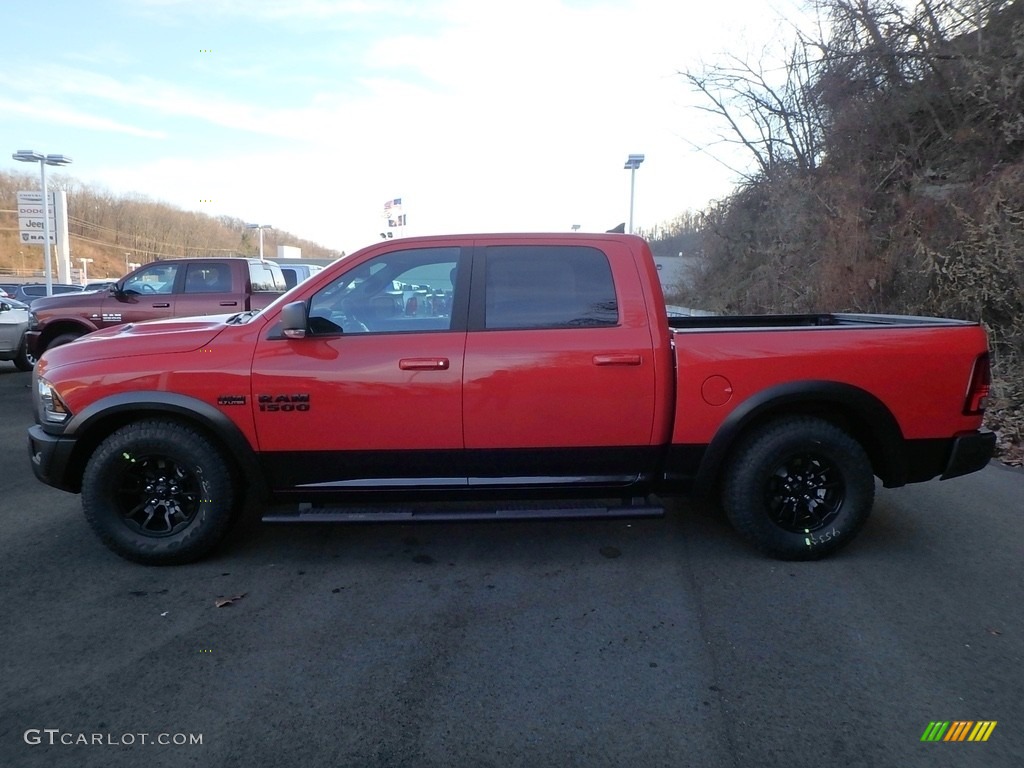 2018 1500 Rebel Crew Cab 4x4 - Flame Red / Black photo #2