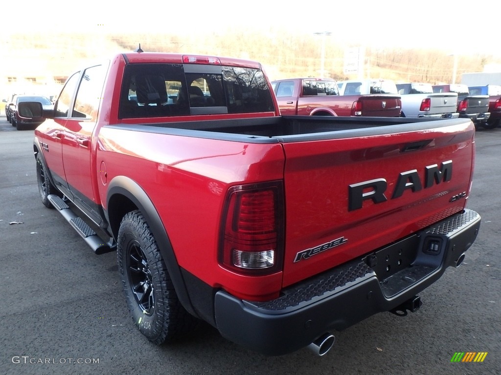 2018 1500 Rebel Crew Cab 4x4 - Flame Red / Black photo #3