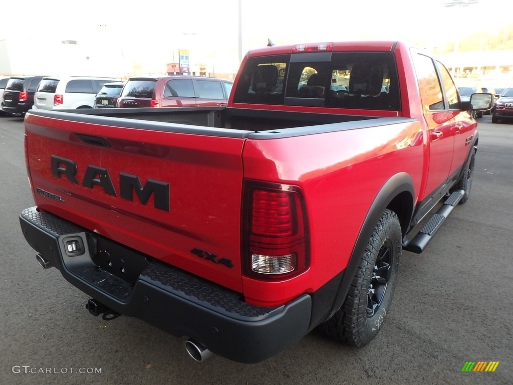 2018 1500 Rebel Crew Cab 4x4 - Flame Red / Black photo #5