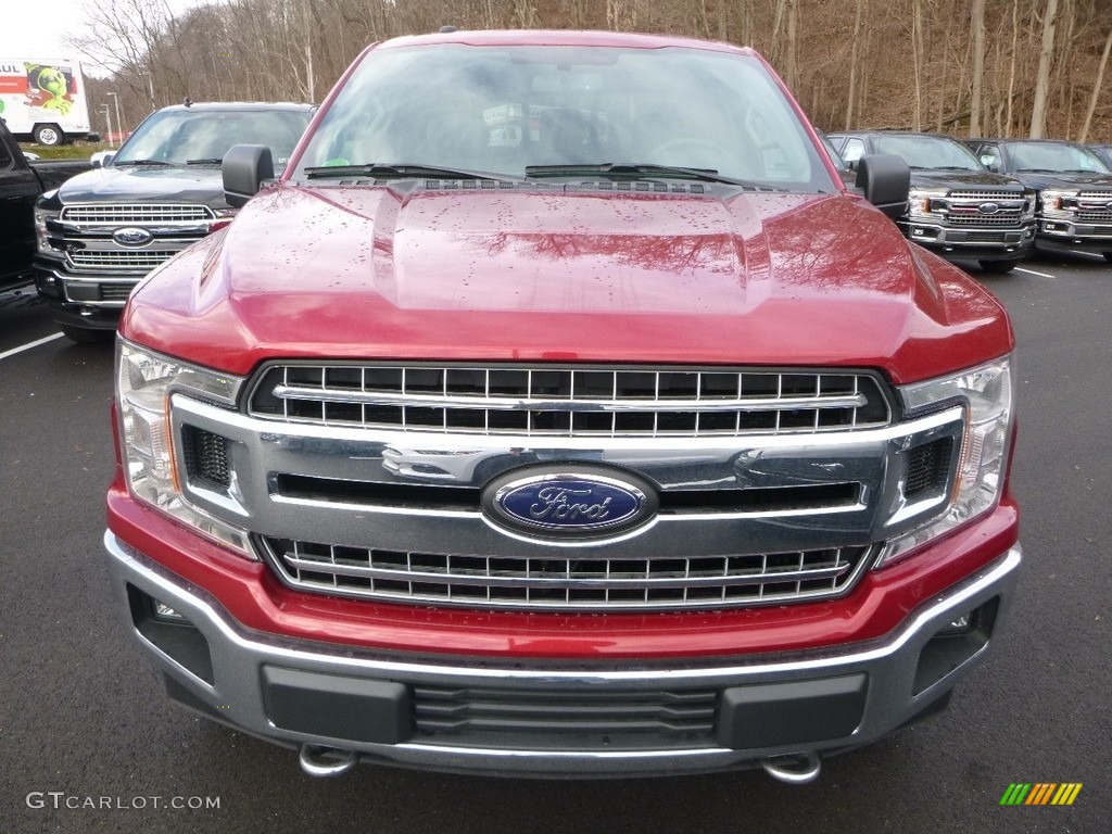 2018 F150 XLT SuperCab 4x4 - Ruby Red / Earth Gray photo #3