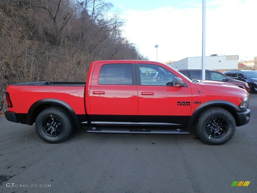 Flame Red 2018 Ram 1500 Rebel Crew Cab 4x4 Exterior Photo #124480700