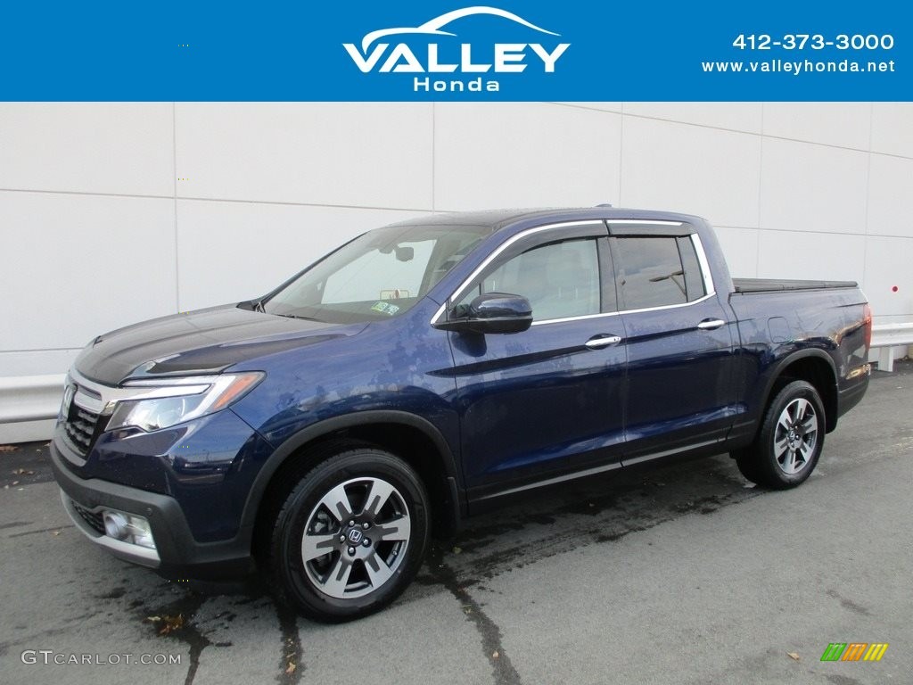 2017 Ridgeline RTL-E AWD - Obsidian Blue Pearl / Gray photo #1