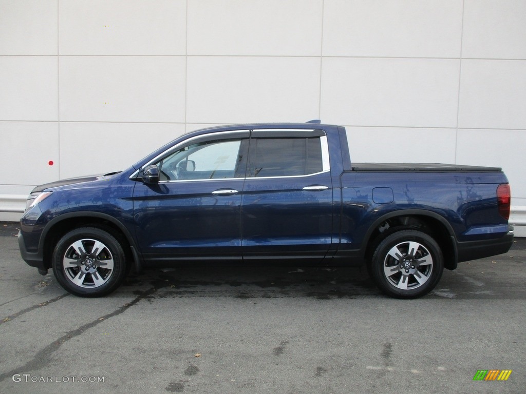 2017 Ridgeline RTL-E AWD - Obsidian Blue Pearl / Gray photo #2