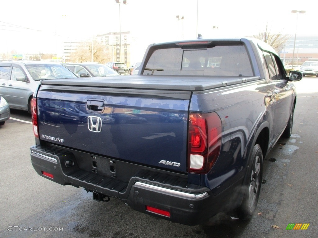 2017 Ridgeline RTL-E AWD - Obsidian Blue Pearl / Gray photo #5