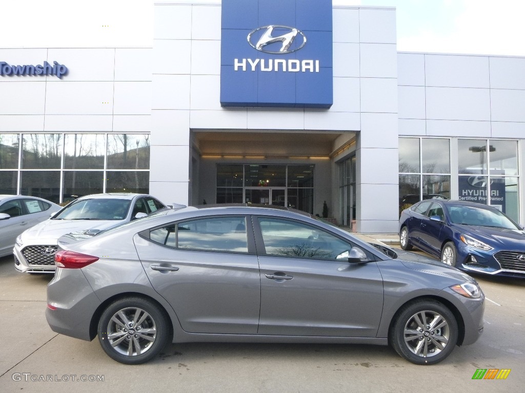 2018 Elantra Value Edition - Galactic Gray / Black photo #1