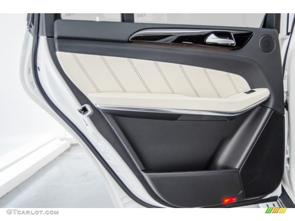 2018 Mercedes-Benz GLS 63 AMG 4Matic designo Porcelain/Black Door Panel Photo #124481048