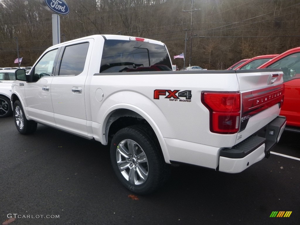 2018 F150 Platinum SuperCrew 4x4 - White Platinum / Black photo #3