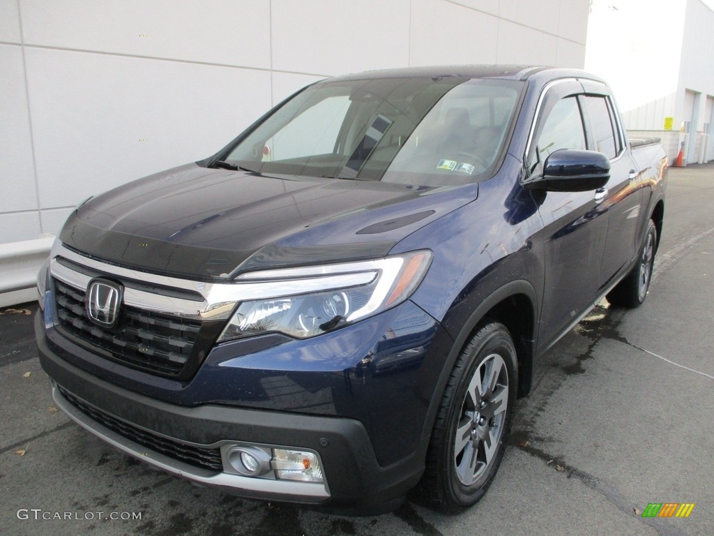 2017 Ridgeline RTL-E AWD - Obsidian Blue Pearl / Gray photo #10