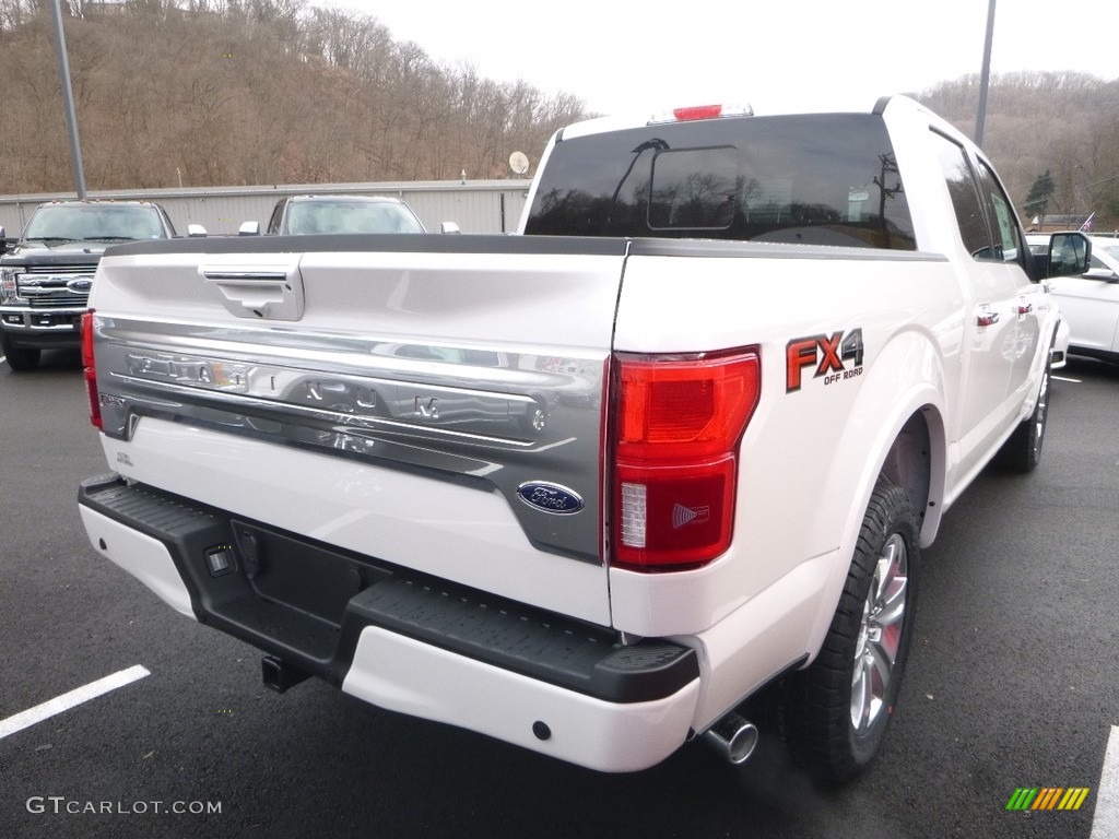 2018 F150 Platinum SuperCrew 4x4 - White Platinum / Black photo #5