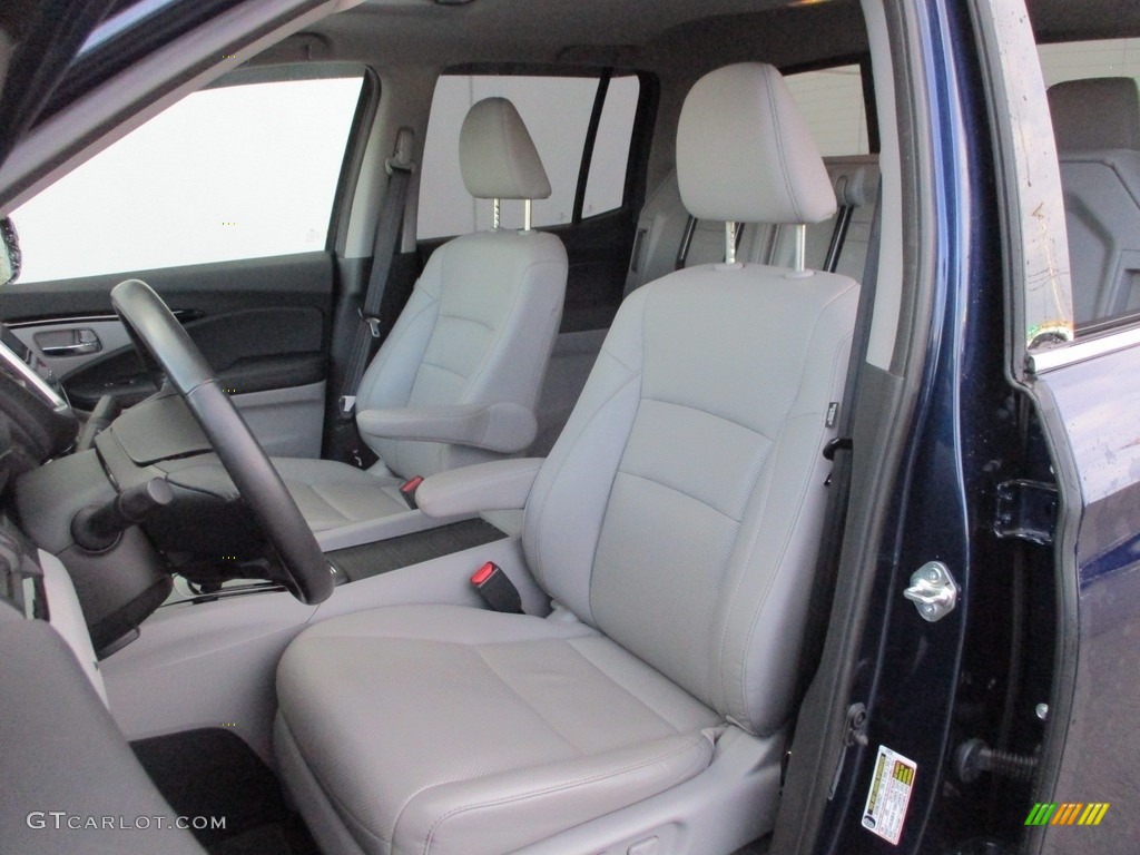2017 Ridgeline RTL-E AWD - Obsidian Blue Pearl / Gray photo #12