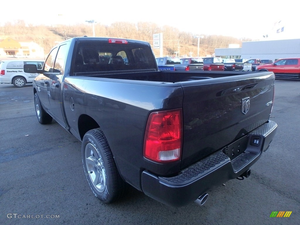 2018 1500 Express Quad Cab 4x4 - Brilliant Black Crystal Pearl / Black/Diesel Gray photo #3