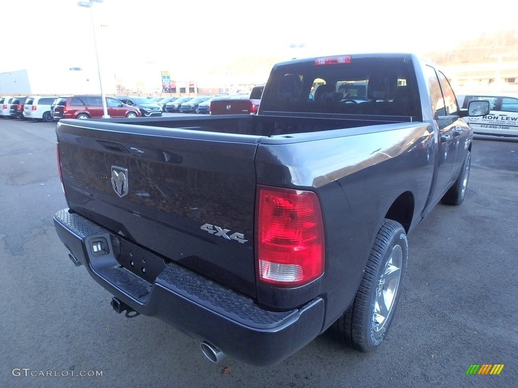 2018 1500 Express Quad Cab 4x4 - Brilliant Black Crystal Pearl / Black/Diesel Gray photo #5