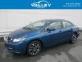 Dyno Blue Pearl 2014 Honda Civic EX Sedan