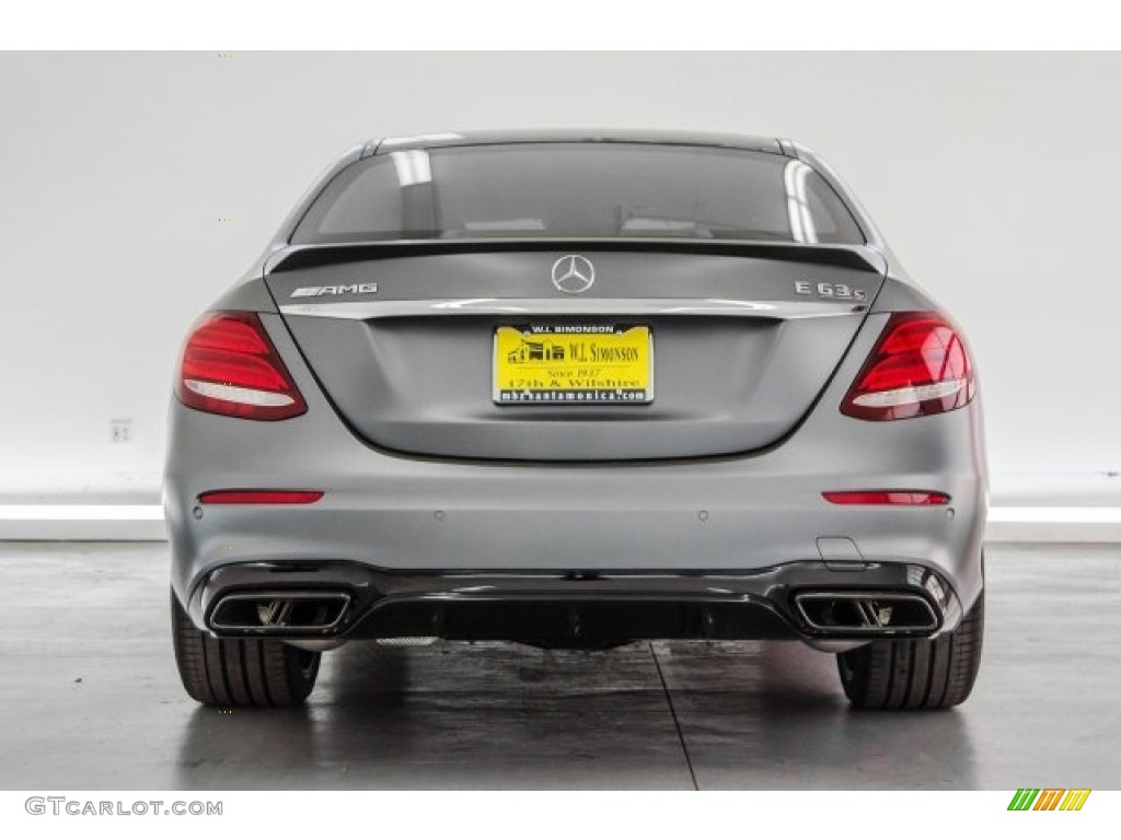2018 E AMG 63 S 4Matic - designo Selenite Grey Magno (Matte) / Black photo #3