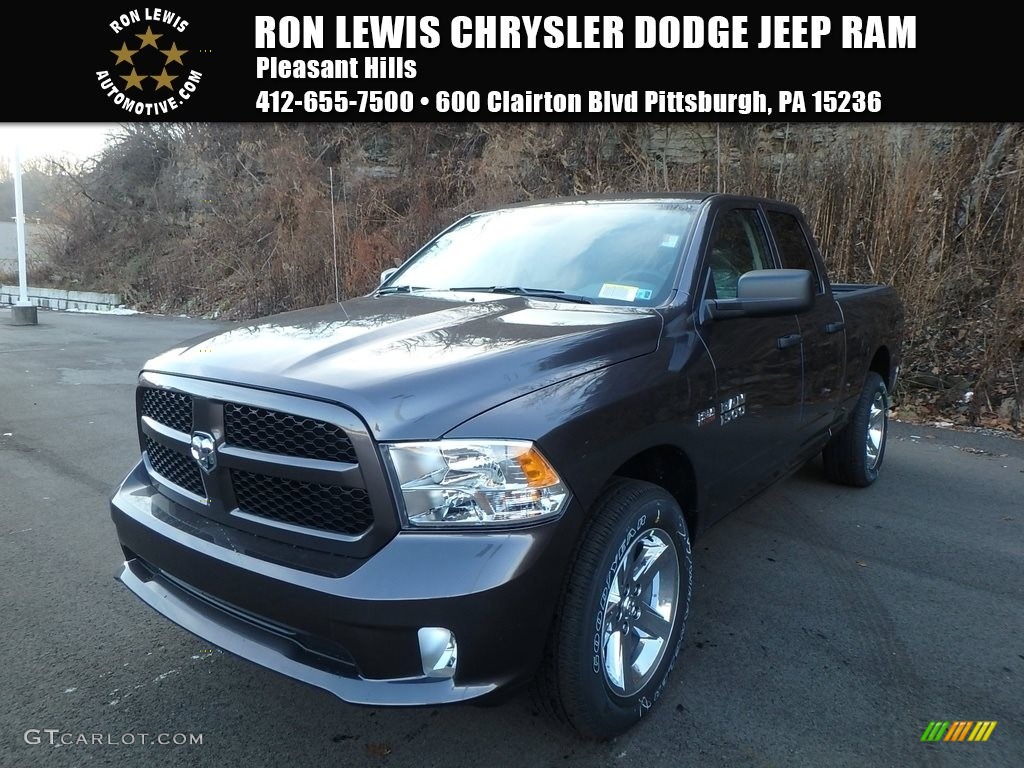 2018 1500 Express Quad Cab 4x4 - Granite Crystal Metallic / Black/Diesel Gray photo #1