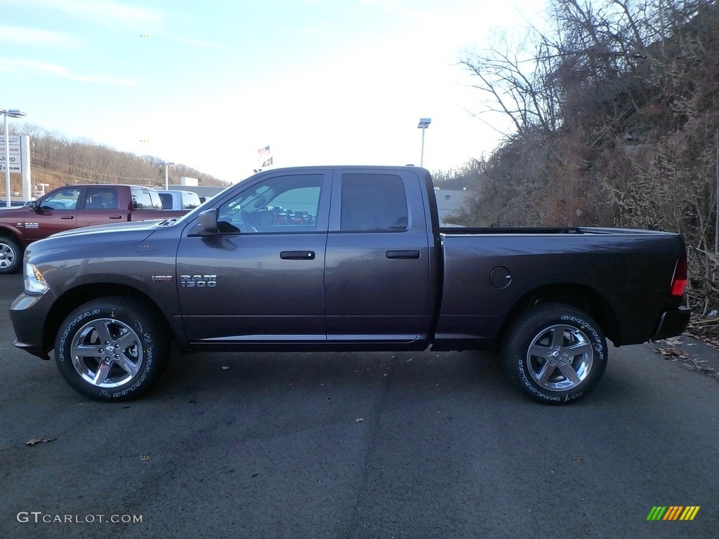 2018 1500 Express Quad Cab 4x4 - Granite Crystal Metallic / Black/Diesel Gray photo #2